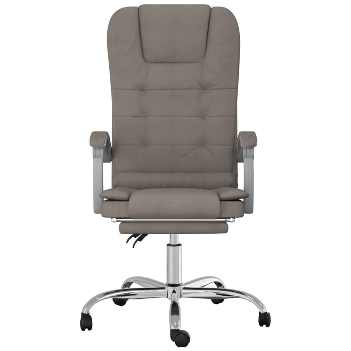 Fotoliu de birou rabatabil cu masaj, gri taupe, textil - WALTI WALTI
