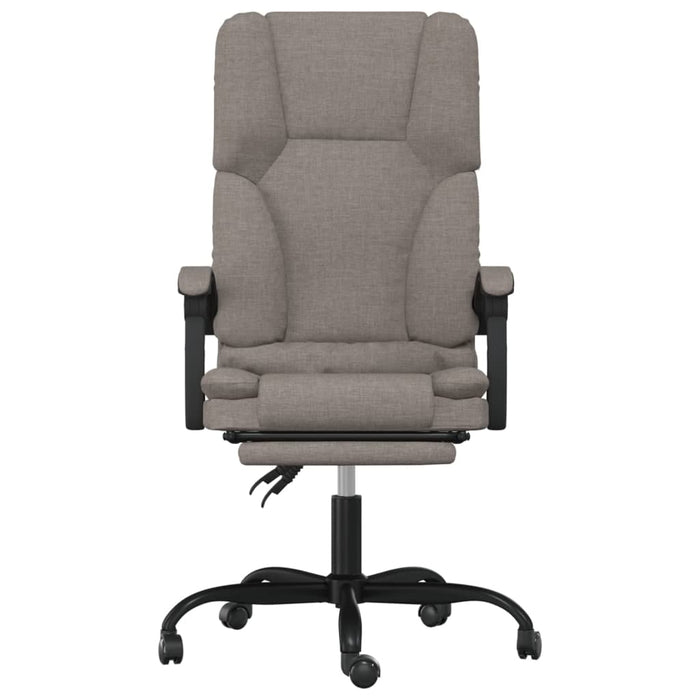 Fotoliu de birou rabatabil cu masaj, gri taupe, textil - WALTI WALTI