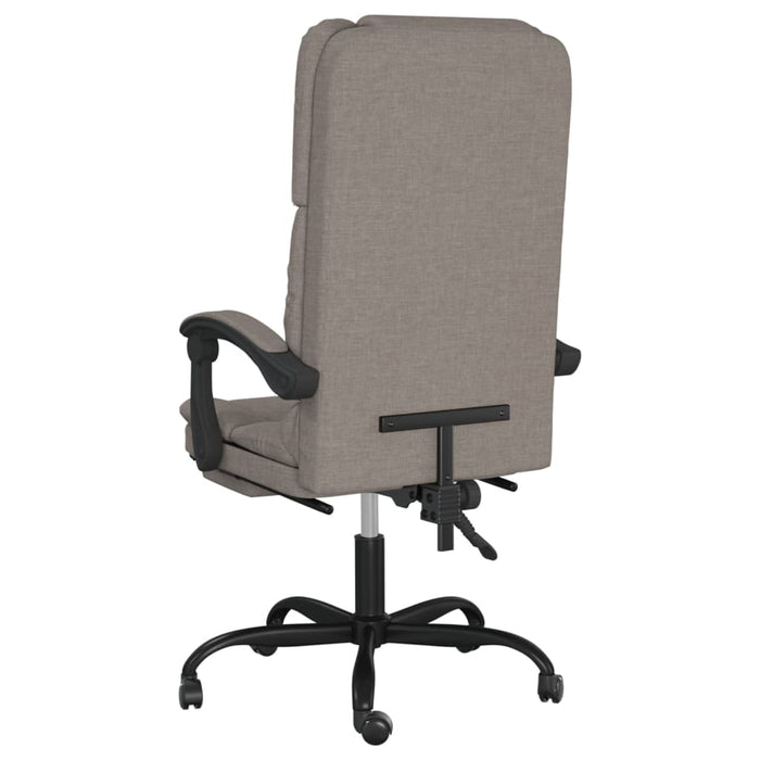 Fotoliu de birou rabatabil cu masaj, gri taupe, textil - WALTI WALTI