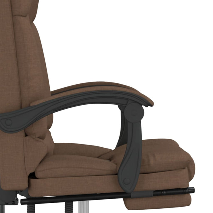 Fotoliu de birou rabatabil cu masaj, maro, textil - WALTI WALTI