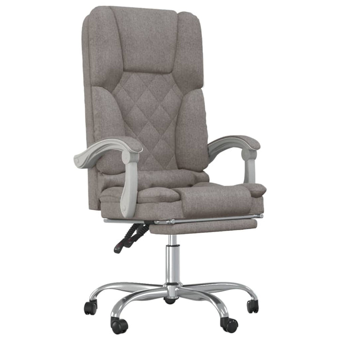 Fotoliu de birou rabatabil cu masaj, gri taupe, textil - WALTI WALTI