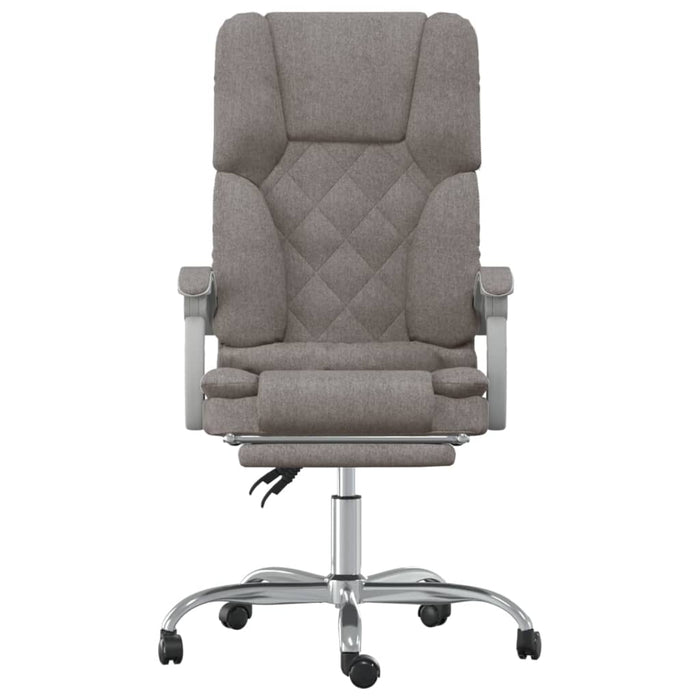 Fotoliu de birou rabatabil cu masaj, gri taupe, textil - WALTI WALTI
