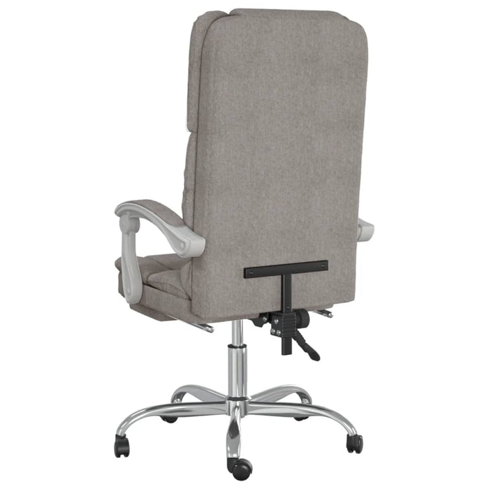 Fotoliu de birou rabatabil cu masaj, gri taupe, textil - WALTI WALTI