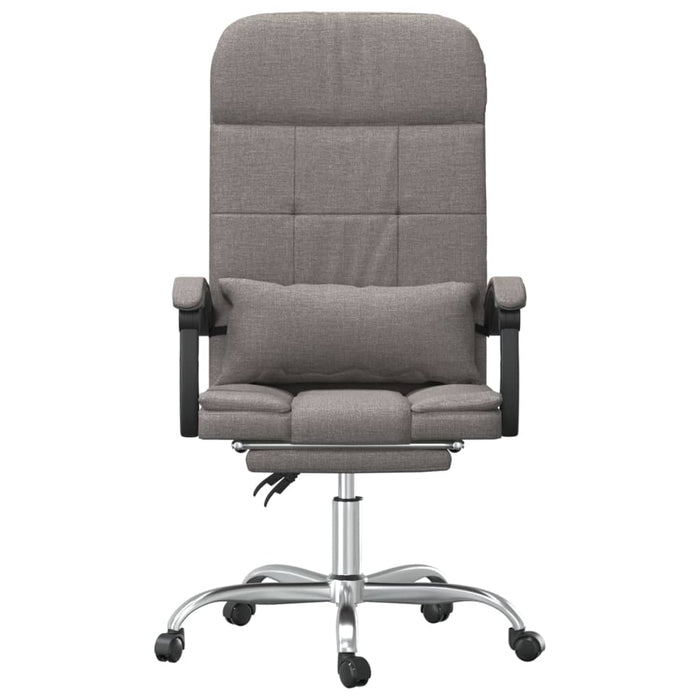 Fotoliu de birou rabatabil cu masaj, gri taupe, textil - WALTI WALTI