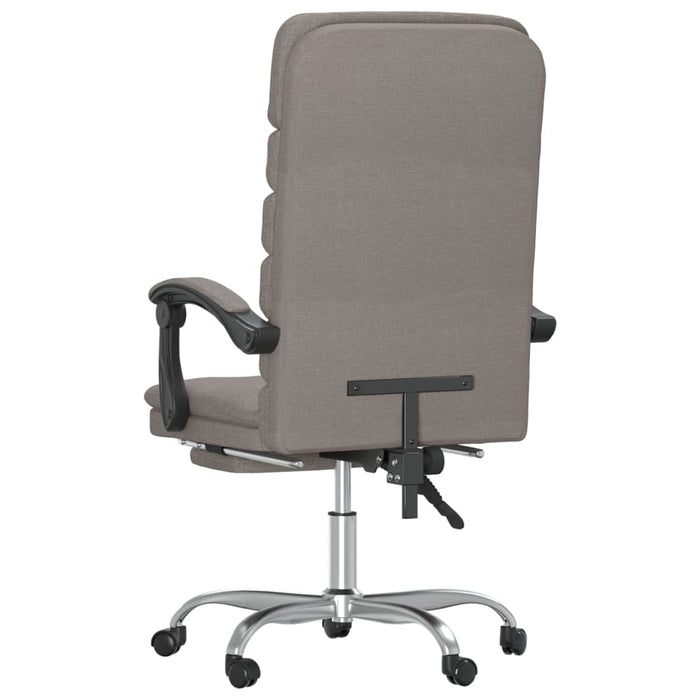 Fotoliu de birou rabatabil cu masaj, gri taupe, textil - WALTI WALTI