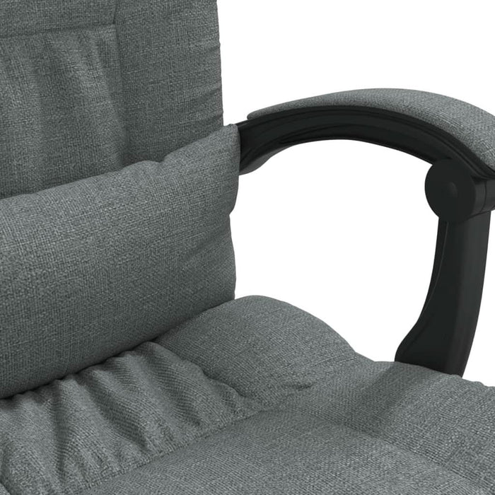 Fotoliu de birou rabatabil cu masaj, gri închis, textil - WALTI WALTI