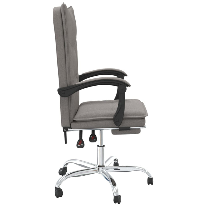 Fotoliu de birou rabatabil, gri taupe, textil - WALTI WALTI