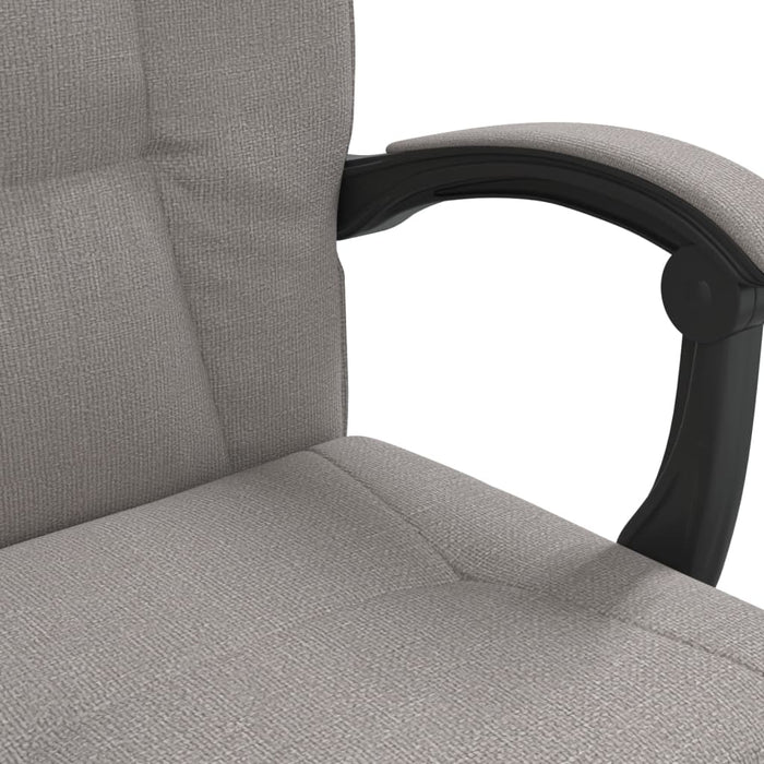 Fotoliu de birou rabatabil, gri taupe, textil - WALTI WALTI