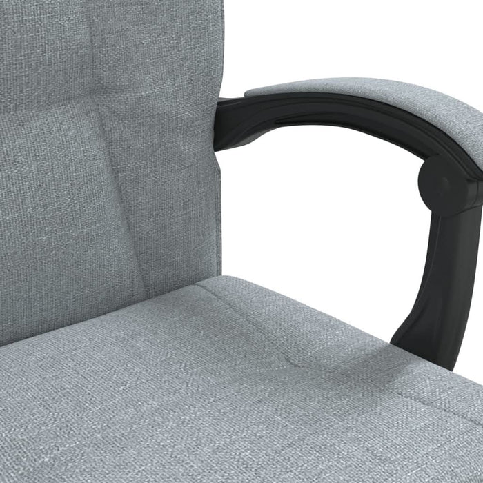 Fotoliu de birou rabatabil, gri deschis, textil - WALTI WALTI