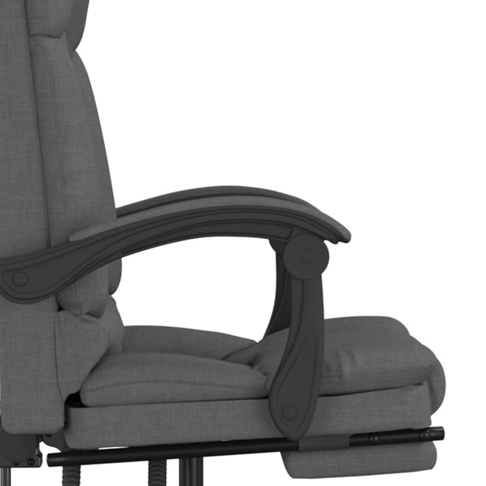 Scaun de birou rabatabil cu masaj, gri închis, material textil - WALTI WALTI