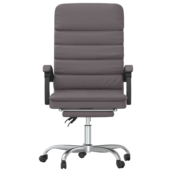 Scaun de birou rabatabil cu masaj, gri, piele ecologică - WALTI WALTI