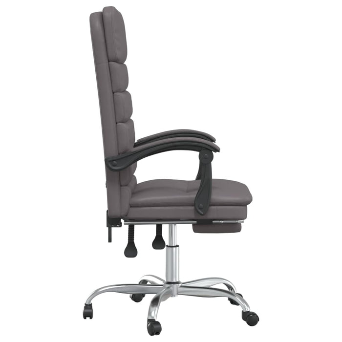 Scaun de birou rabatabil cu masaj, gri, piele ecologică - WALTI WALTI