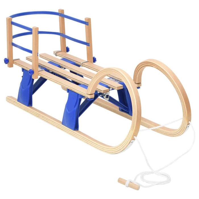 Sanie pliabilă cu spătar, 110 cm, placaj - WALTI WALTI