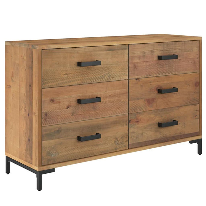 Servantă, maro, 110x35x70 cm, lemn masiv de pin reciclat - WALTI WALTI