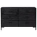 Servantă, negru, 110x35x70 cm, lemn masiv de pin reciclat - WALTI WALTI