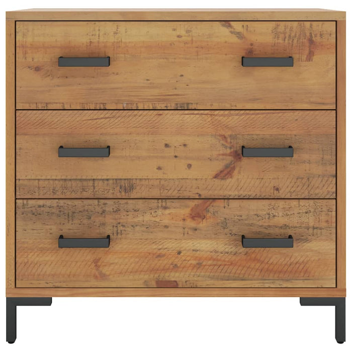 Comodă cu sertare 75x35x70 cm, lemn masiv de pin WALTI