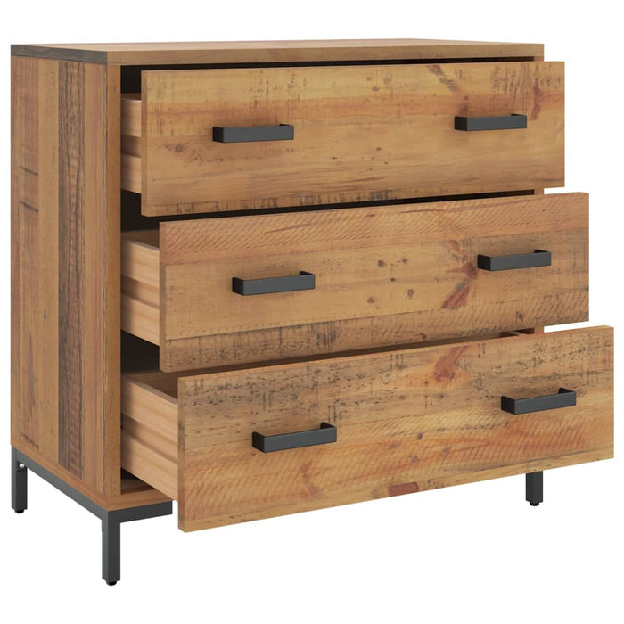 Comodă cu sertare 75x35x70 cm, lemn masiv de pin WALTI
