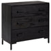 Dulap cu sertare, negru, 75x35x70 cm, lemn masiv pin - WALTI WALTI