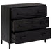 Dulap cu sertare, negru, 75x35x70 cm, lemn masiv pin - WALTI WALTI