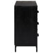 Dulap cu sertare, negru, 75x35x70 cm, lemn masiv pin - WALTI WALTI