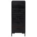 Comodă cu sertare, negru, 42x35x110 cm, lemn masiv pin - WALTI WALTI