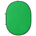Ecran fundal studio foto 2-în-1 verde&albastru 200x150 cm oval - WALTI WALTI
