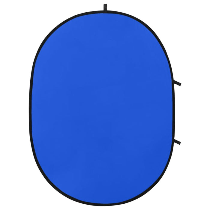Ecran fundal studio foto 2-în-1 verde&albastru 200x150 cm oval - WALTI WALTI