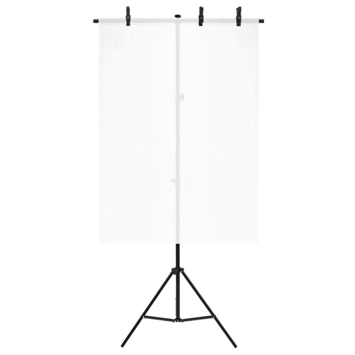 Suport de fundal în formă de T, negru, 91x60x(70-200) cm - WALTI WALTI
