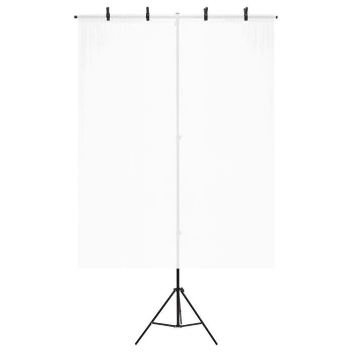 Suport de fundal în formă de T, negru, 151x60x(70-200) cm - WALTI WALTI