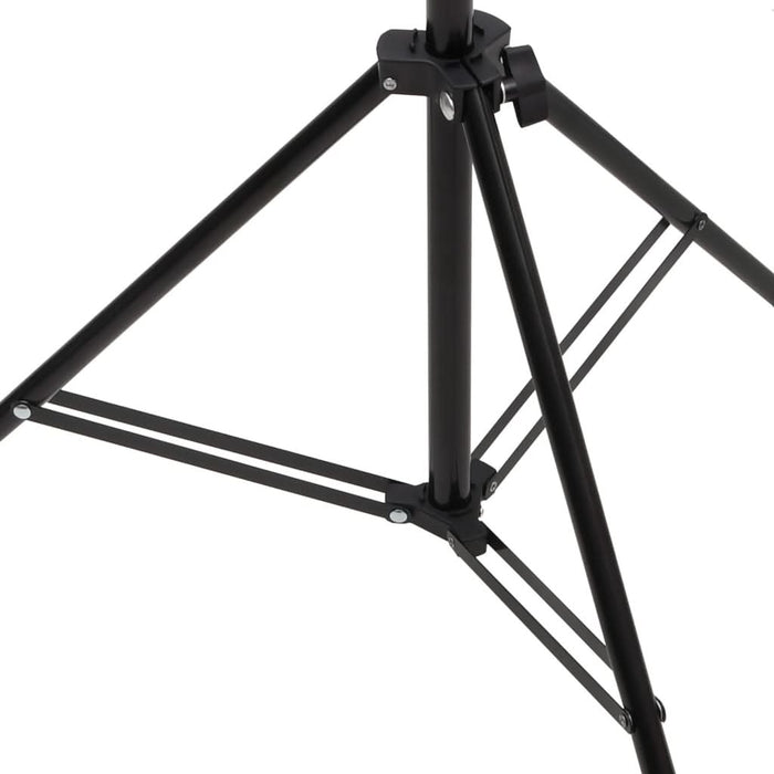 Suport de fundal în formă de T, negru, 151x60x(70-200) cm - WALTI WALTI