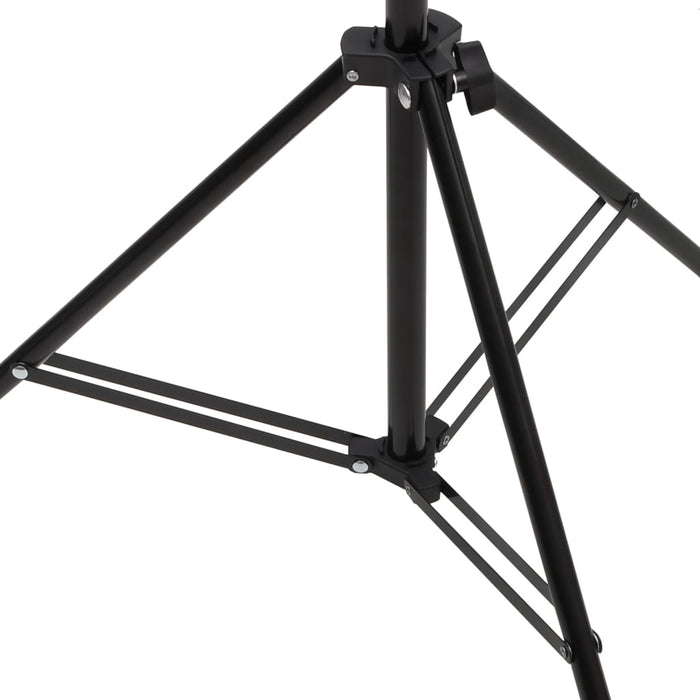Suport de fundal în formă de T, negru, 201x60x(70-200) cm - WALTI WALTI