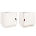 Noptiere, 2 buc., alb, 40x34x45 cm, lemn masiv de pin - WALTI WALTI