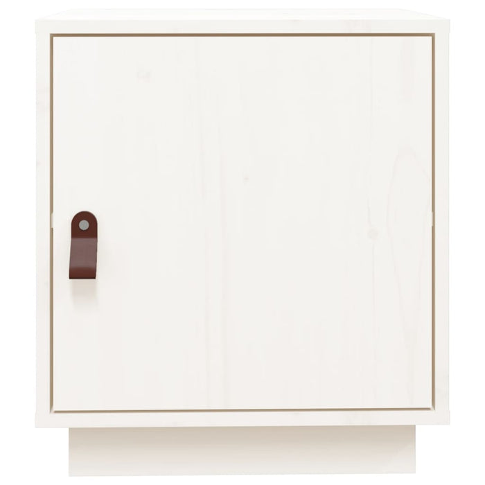 Noptiere, 2 buc., alb, 40x34x45 cm, lemn masiv de pin - WALTI WALTI