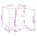 Noptiere, 2 buc., alb, 40x34x45 cm, lemn masiv de pin - WALTI WALTI