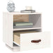 Noptiere, 2 buc., alb, 40x34x45 cm, lemn masiv de pin - WALTI WALTI