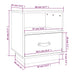 Noptiere, 2 buc., alb, 40x34x45 cm, lemn masiv de pin - WALTI WALTI