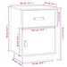 Noptiere, 2 buc., alb, 40x34x55 cm, lemn masiv de pin - WALTI WALTI