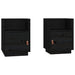 Noptiere, 2 buc., negru, 40x34x55 cm, lemn masiv de pin - WALTI WALTI
