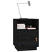 Noptiere, 2 buc., negru, 40x34x55 cm, lemn masiv de pin - WALTI WALTI