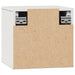 Dulapuri de perete, 2 buc., alb, 31,5x30x30 cm, lemn masiv pin - WALTI WALTI