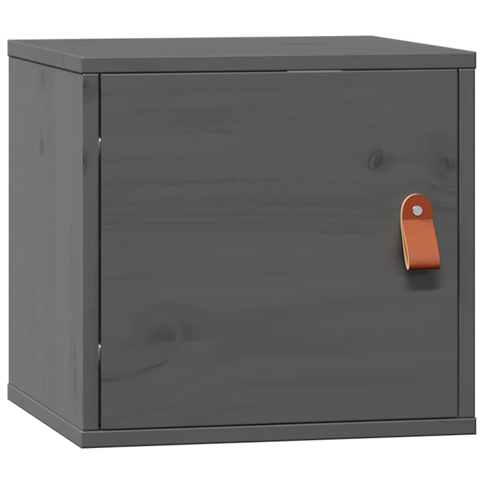Dulapuri de perete, 2 buc., gri, 31,5x30x30 cm, lemn masiv pin WALTI