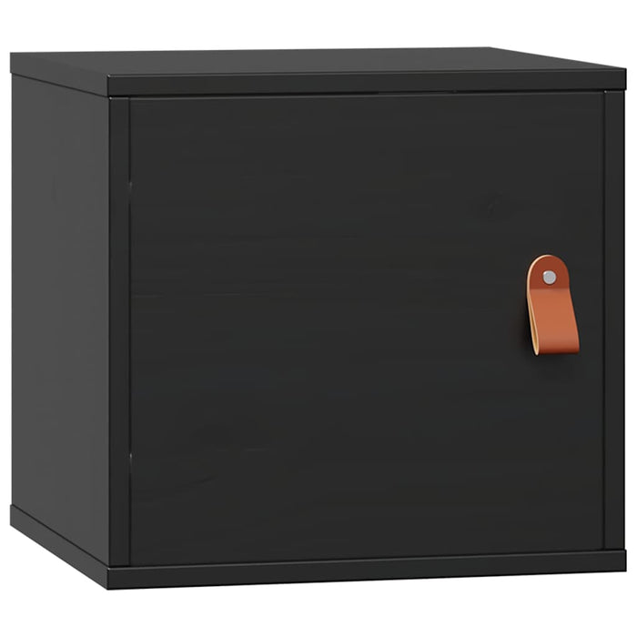 Dulap de perete, negru, 31,5x30x30 cm, lemn masiv de pin WALTI