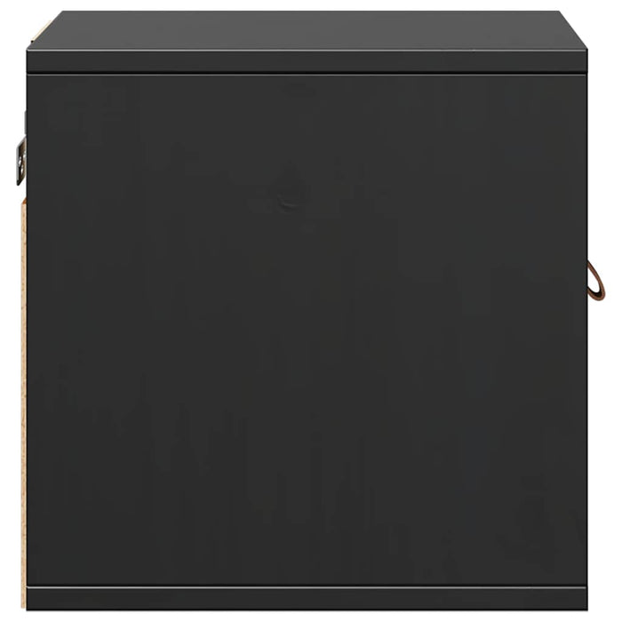 Dulap de perete, negru, 31,5x30x30 cm, lemn masiv de pin WALTI