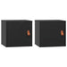 Dulapuri de perete, 2 buc, negru, 31,5x30x30 cm, lemn masiv pin - WALTI WALTI