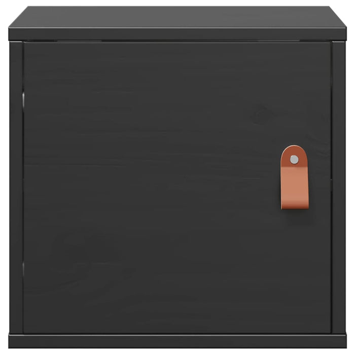 Dulapuri de perete, 2 buc, negru, 31,5x30x30 cm, lemn masiv pin - WALTI WALTI