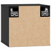 Dulapuri de perete, 2 buc, negru, 31,5x30x30 cm, lemn masiv pin - WALTI WALTI