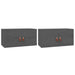 Dulapuri de perete, 2 buc. gri, 60x30x30 cm lemn masiv de pin - WALTI WALTI