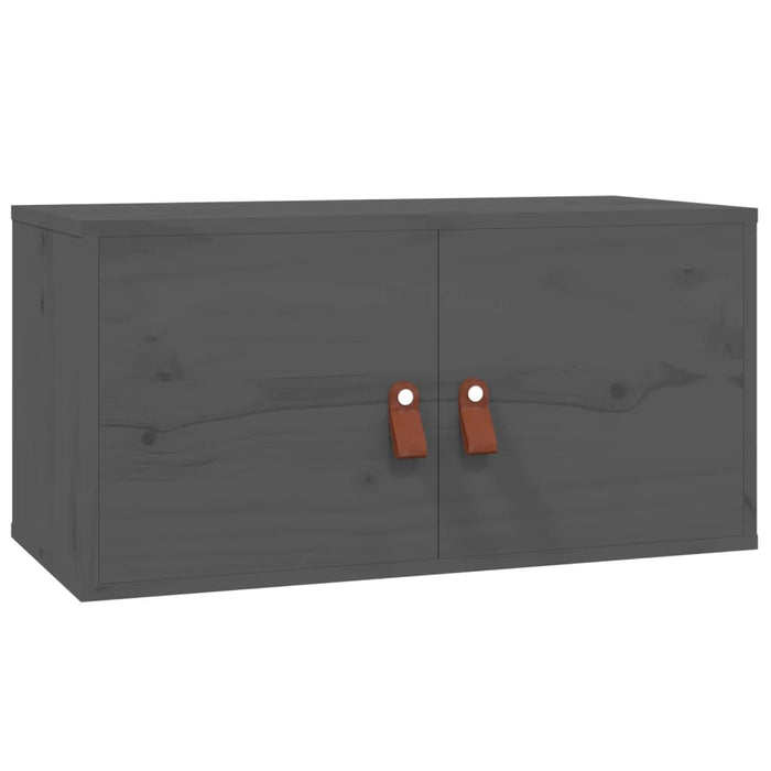 Dulapuri de perete, 2 buc. gri, 60x30x30 cm lemn masiv de pin - WALTI WALTI