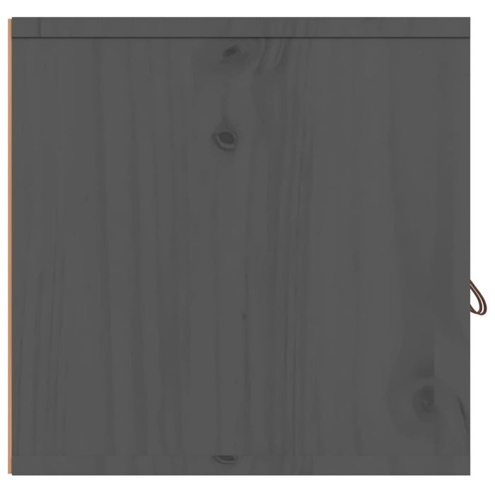 Dulapuri de perete, 2 buc. gri, 60x30x30 cm lemn masiv de pin - WALTI WALTI