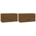 Dulapuri de perete 2 buc. maro miere 60x30x30 cm lemn masiv pin - WALTI WALTI